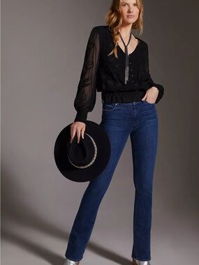 PAIGE Manhattan Mid Rise Boot Cut